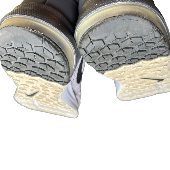 Nike Air Max Mens Flywire Running Shoes White Black Mesh size 8.5 - Picture 10 of 12